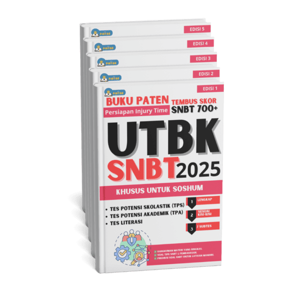 5 Edisi Ebook buku paten UTBK PTN Khusus Soshum 2025
